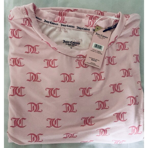 Juicy Couture Women's Sleepwear Dress Size 1X Light Pink (JC Logo) - Picture 2 of 5